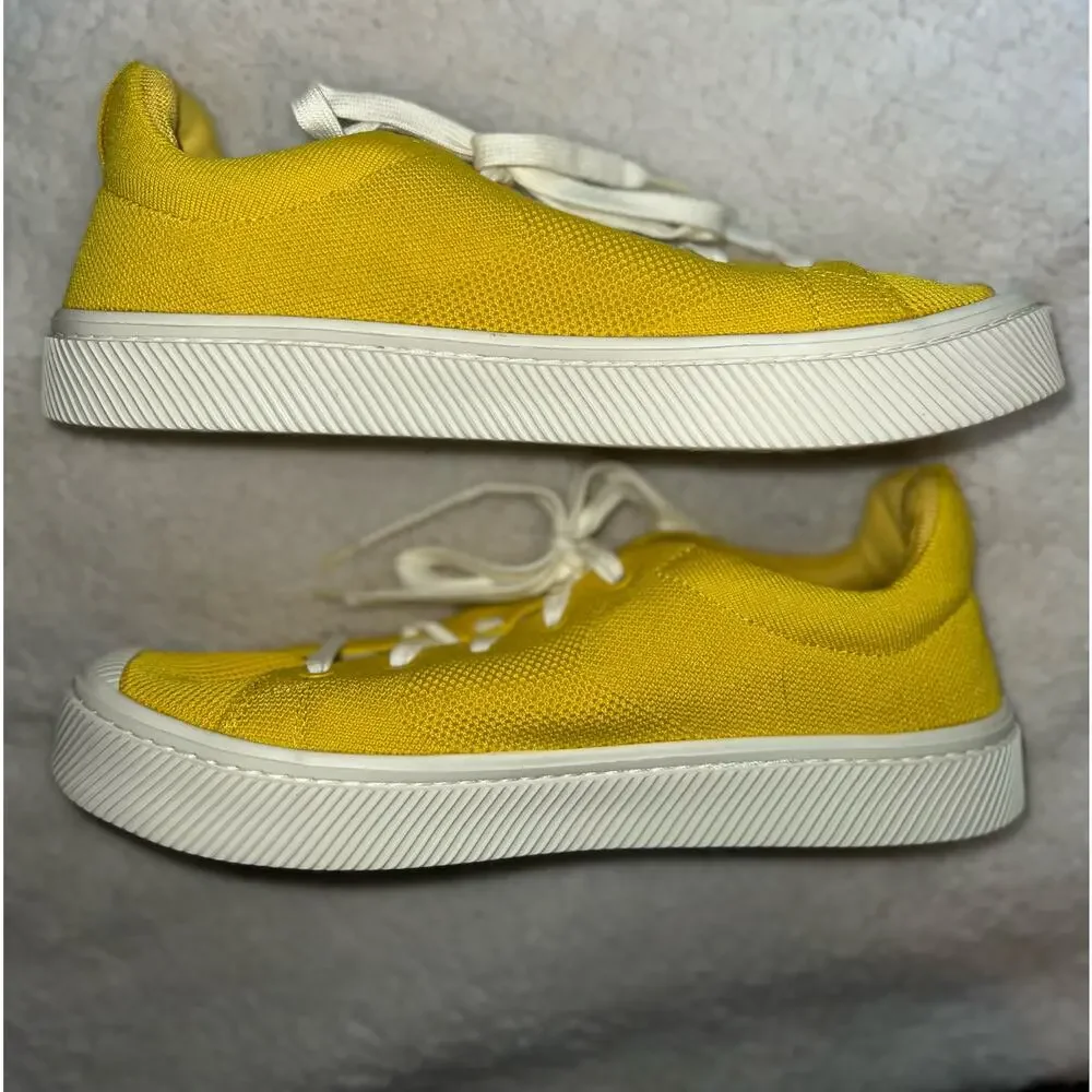 Cariuma Unisex Low Top Sun Yellow Bamboo Knit Sneaker - Sz 10.5M/ 12W